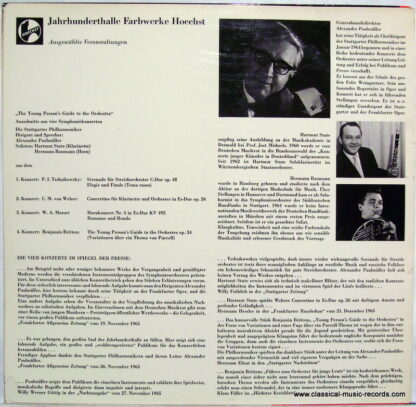 Hoechst 639 782 - Benjamin Britten, Wolfgang Amadeus Mozart, Pyo - Image 2