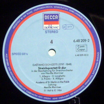 DECCA 6.48 209-1/2 - Gioacchino Rossini, The Academy Of St. Mart - Image 3