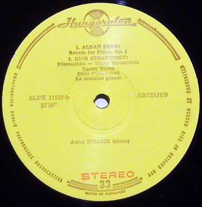 Hungaroton SLPX 11529 - Béla Bartók,Arnold Schoenberg,Alban Berg - Image 3