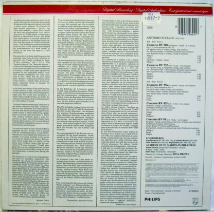 Philips 412 624-1 - Antonio Vivaldi, The Romeros, The Academy Of - Image 2