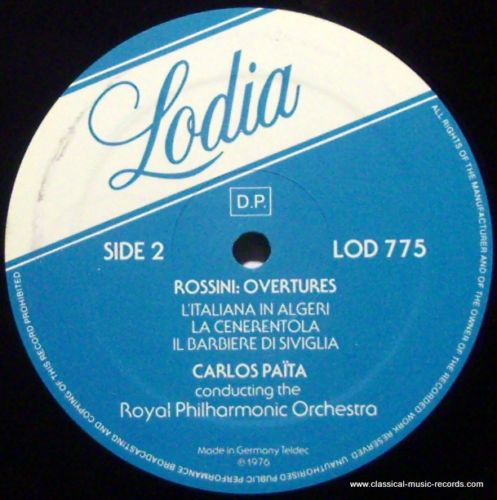 Lodia LOD 775 - Gioacchino Rossini, Carlos Païta, Royal Philharm - Image 4