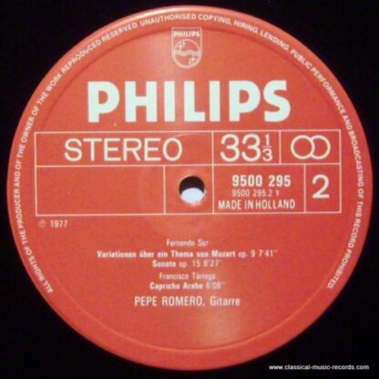 Philips 26 208-9 - Pepe Romero - Berühmte Kompositionen Für Gita - Image 3