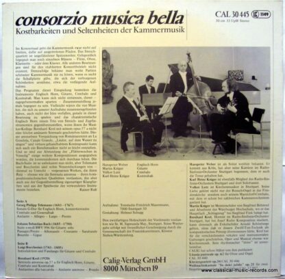 Calig CAL 30 445 - Consorzio Musica Bella - Kostbarkeiten Und Se - Image 3