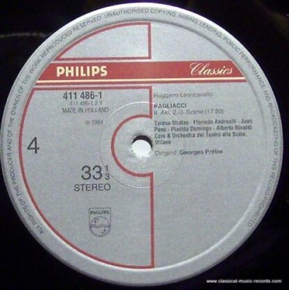 Philips 411 484-1 - Ruggiero Leoncavallo, Placido Domingo, Teres - Image 3
