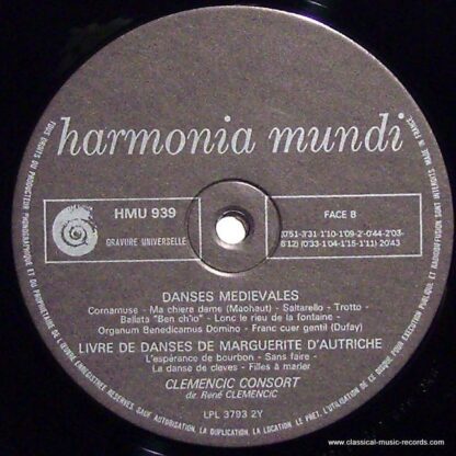 harmonia mundi France EHM 939 - Guillaume Dufay, Clemencic Conso - Image 4