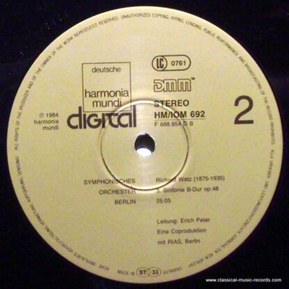 deutsche harmonia mundi Digital HM/IOM 692 - Richard Wetz, Berli - Image 7