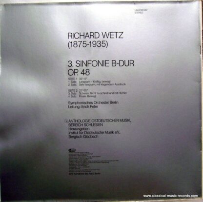 deutsche harmonia mundi Digital HM/IOM 692 - Richard Wetz, Berli - Image 4