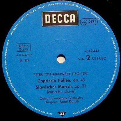 DECCA 6.42 444 AS - Pyotr Ilyich Tchaikovsky - 1812 Overture - Image 6