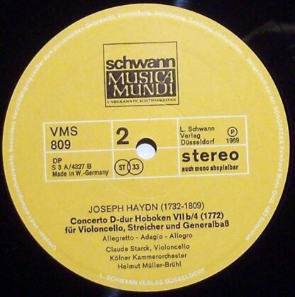 Schwann Musica Mundi VMS 809 - Joseph Haydn, Esther Nyffenegger, - Image 4