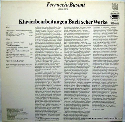 Eterna 7 25 125 - Ferruccio Busoni, Peter Rösel - Klavierbearbei - Image 2
