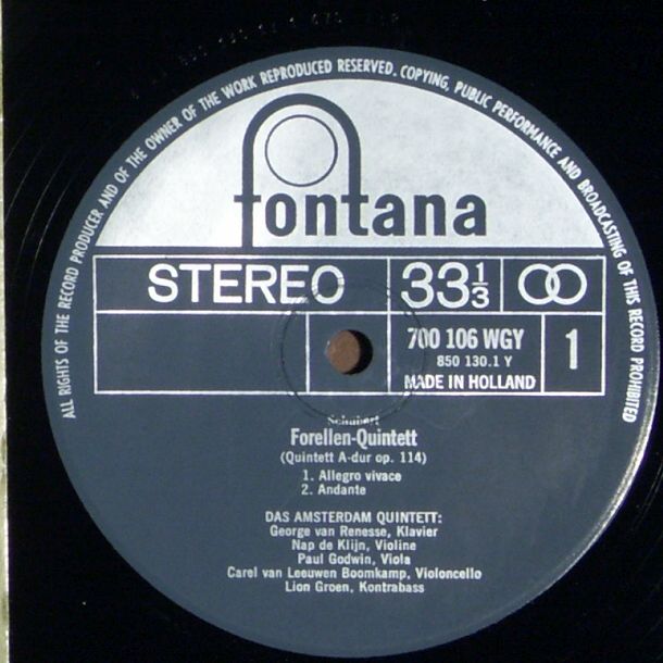 Fontana 700 106 WGY - Franz Schubert, The Amsterdam Piano Quinte - Image 3