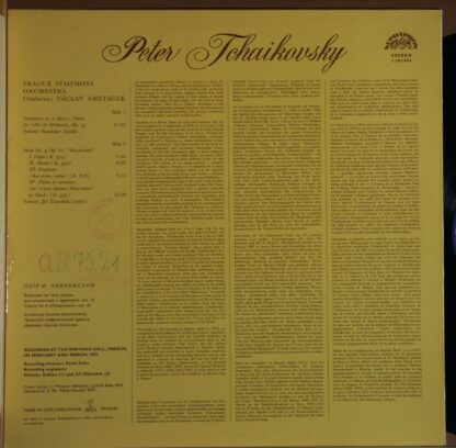 Supraphon 1 10 1454 - Pyotr Ilyich Tchaikovsky, Stanislav Apolín - Image 2