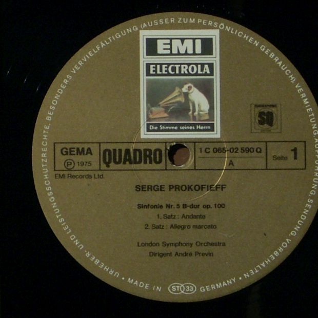 His Master's Voice 1C 065-02 590 Q - Sergei Prokofiev, André Pre - Image 3