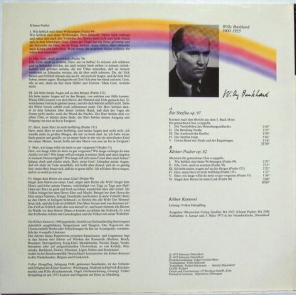 Schwann Musica Sacra AMS 3518 - Willy Burkhard - Die Sintflut / - Image 2