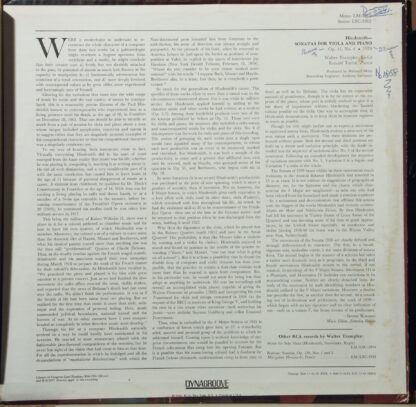 RCA Victor Red Seal LSC-3012 - Walter Trampler, Ronald Turini, P - Image 2