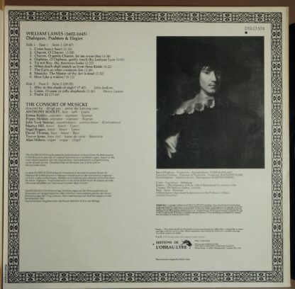 L'Oiseau-Lyre DSLO 574 - William Lawes, The Consort Of Musicke - - Image 2