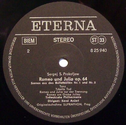 Eterna 8 25 940 - Sergei Prokofiev, The Czech Philharmonic Orche - Image 3