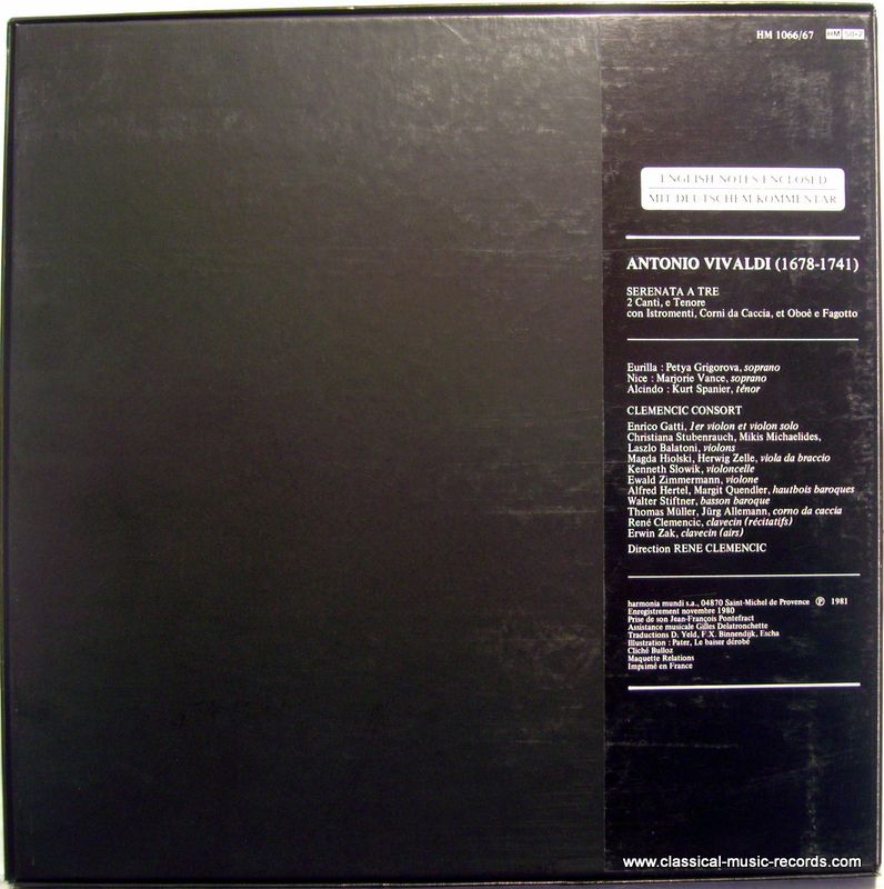 harmonia mundi France HM 1066/67 - Antonio Vivaldi, Petya Grigor - Image 2