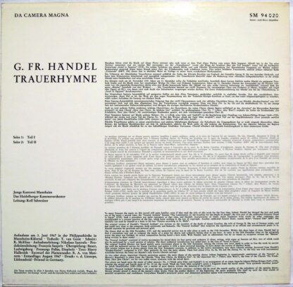 Da Camera Magna SM 94020 - Georg Friedrich Händel, Junge Kantore - Image 2