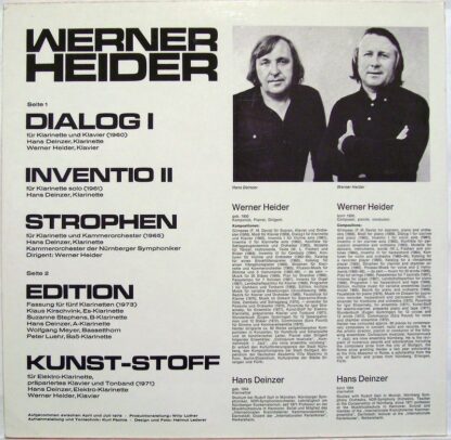Colosseum Colos SM 552 - Werner Heider - Musik Für Klarinette - Image 3