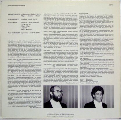 Preiser Records 120 741 - Roland Horvath, Josef Scharinger - Hor - Image 3