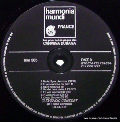 harmonia mundi France B 385 - Clemencic Consort, René Clemencic - Image 3