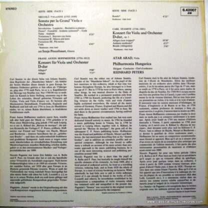 Telefunken 6.42007 - Niccolò Paganini, Carl Stamitz, Franz Anton - Image 2