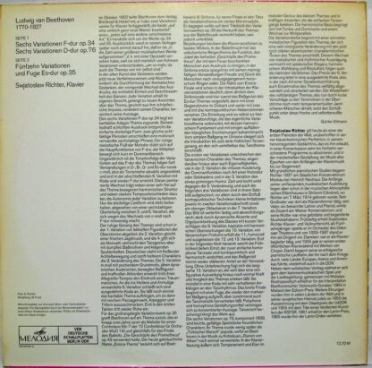 Melodia Eterna 8 26 365 - Ludwig van Beethoven, Sviatoslav Richt - Image 2