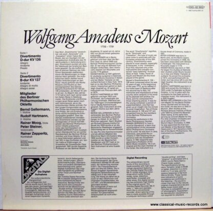 Jugoton LSVdM 13001 - Members Of The Berlin Philharmonic Octet, - Image 2