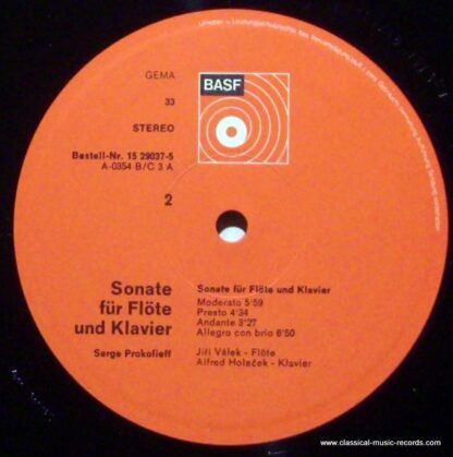BASF 15 29037-5 - Sergei Prokofiev - Quintett D-moll Op. 39; Son - Image 3
