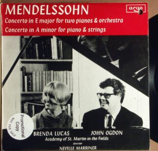 Argo ZRG 605 - Felix Mendelssohn-Bartholdy,Brenda Lucas,John Ogd