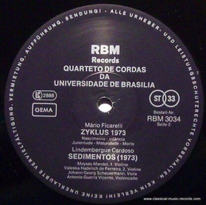 RBM Records RBM 3034 - Heitor Villa-Lobos, Mário Ficarelli, Lind - Image 3