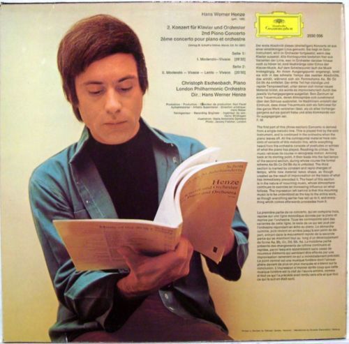 Deutsche Grammophon 2530 056 - Hans Werner Henze, Christoph Esch - Image 2