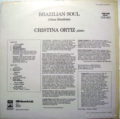 His Master's Voice HQS 1339 - Cristina Ortiz - Brazilian Soul (A - Image 2