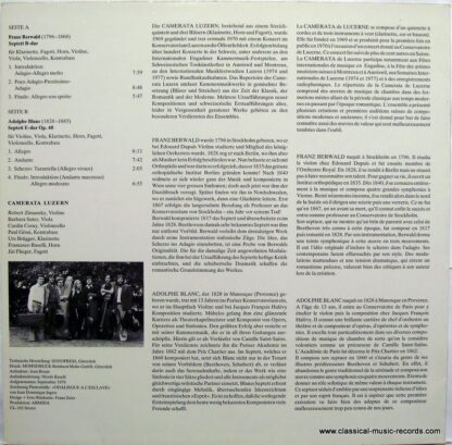 Armida CL-162 - Franz Berwald, Adolphe Blanc, Camerata De Lucern - Image 2