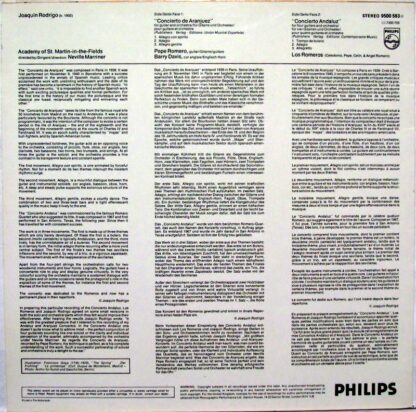 Philips 9500 563 - Joaquín Rodrigo,Pepe Romero,The Romeros,The A - Image 4