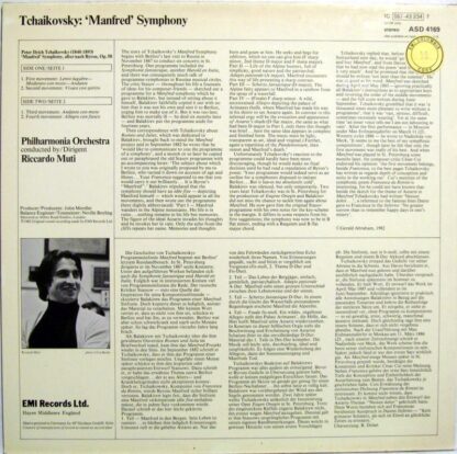 His Master's Voice 1C 067-43 234 T - Pyotr Ilyich Tchaikovsky, R - Image 2