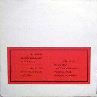 Not On Label WK-2-JS - Paul Hindemith, Willy Burkhard, Robert Sc