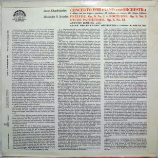 Supraphon SUA ST 50200 - Aram Khatchaturian, Alexander Scriabin,