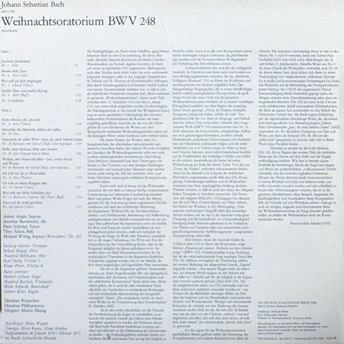 Eterna 8 26 693 - Johann Sebastian Bach, Arleen Auger, Annelies - Image 2