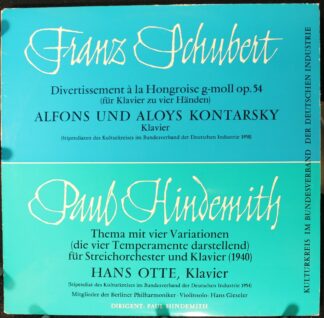 Deutsche Grammophon 004 246 - Franz Schubert, Paul Hindemith - D