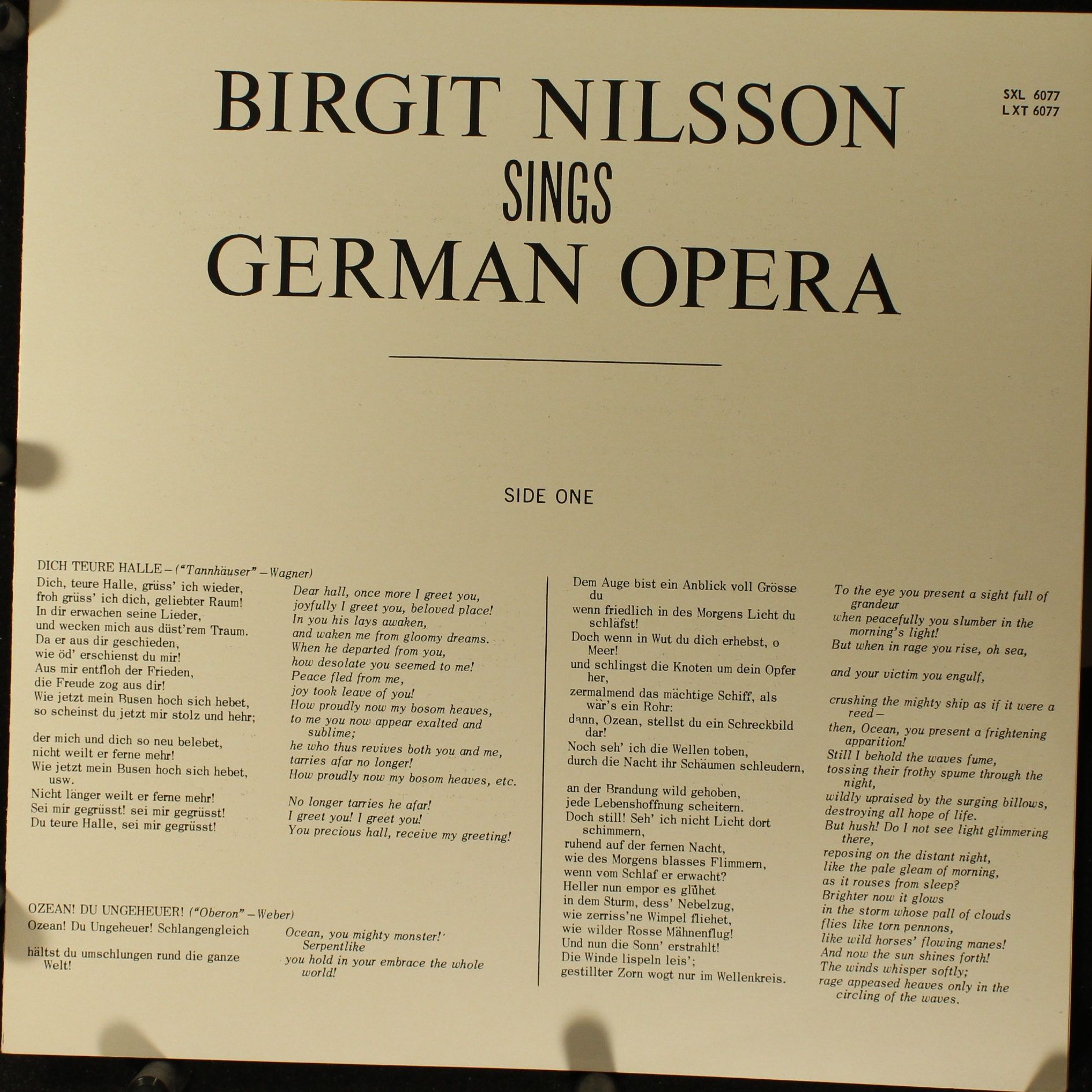 DECCA SXL 6077 - Birgit Nilsson, Edward Downes, Orchestra Of The - Image 6