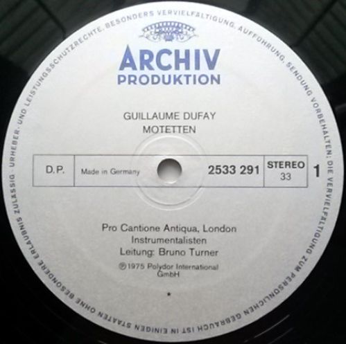 Archiv Produktion 2533 291 - Guillaume Dufay, John Dunstable, Pr - Image 3