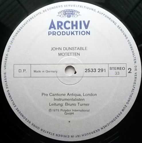 Archiv Produktion 2533 291 - Guillaume Dufay, John Dunstable, Pr - Image 4