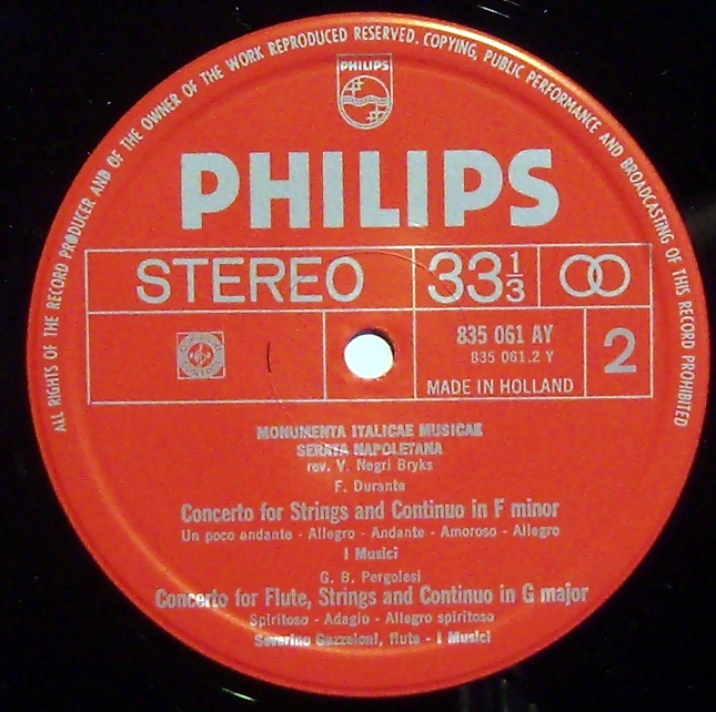 Philips 835 061 AY - I Musici, Enzo Altobelli, Severino Gazzello - Image 3