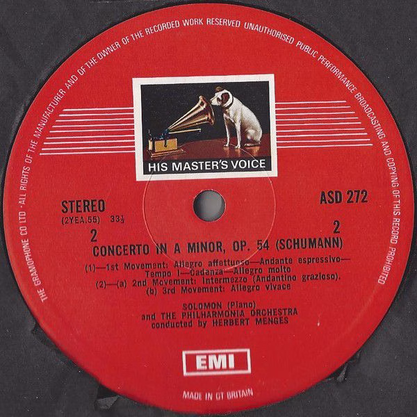 His Master's Voice ASD 272 - Edvard Grieg, Robert Schumann, Solo - Image 4