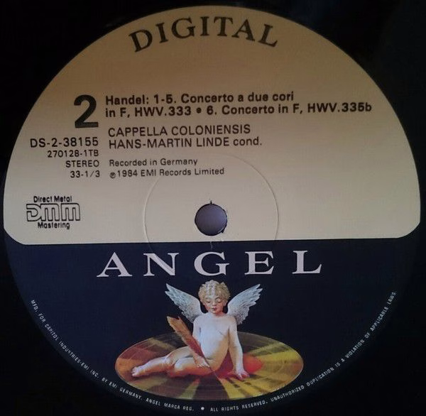 Angel Records DS-38155 - Georg Friedrich Händel, Cappella Coloni - Image 5