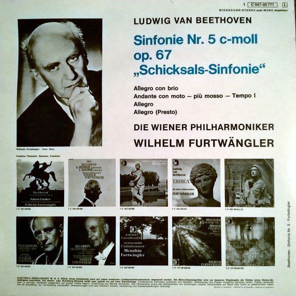 Dacapo 1 C 047-00 771 - Ludwig van Beethoven, Wilhelm Furtwängle - Image 2