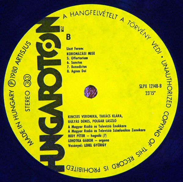 Hungaroton SLPX 12148 - Franz Liszt, Veronika Kincses, Klára Tak - Image 4