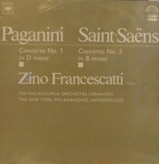 Supraphon SUA ST 50935 - Zino Francescatti, Eugene Ormandy, The